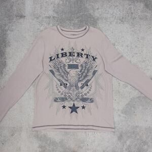 No boundaries y2k tan "liberty" longsleeve